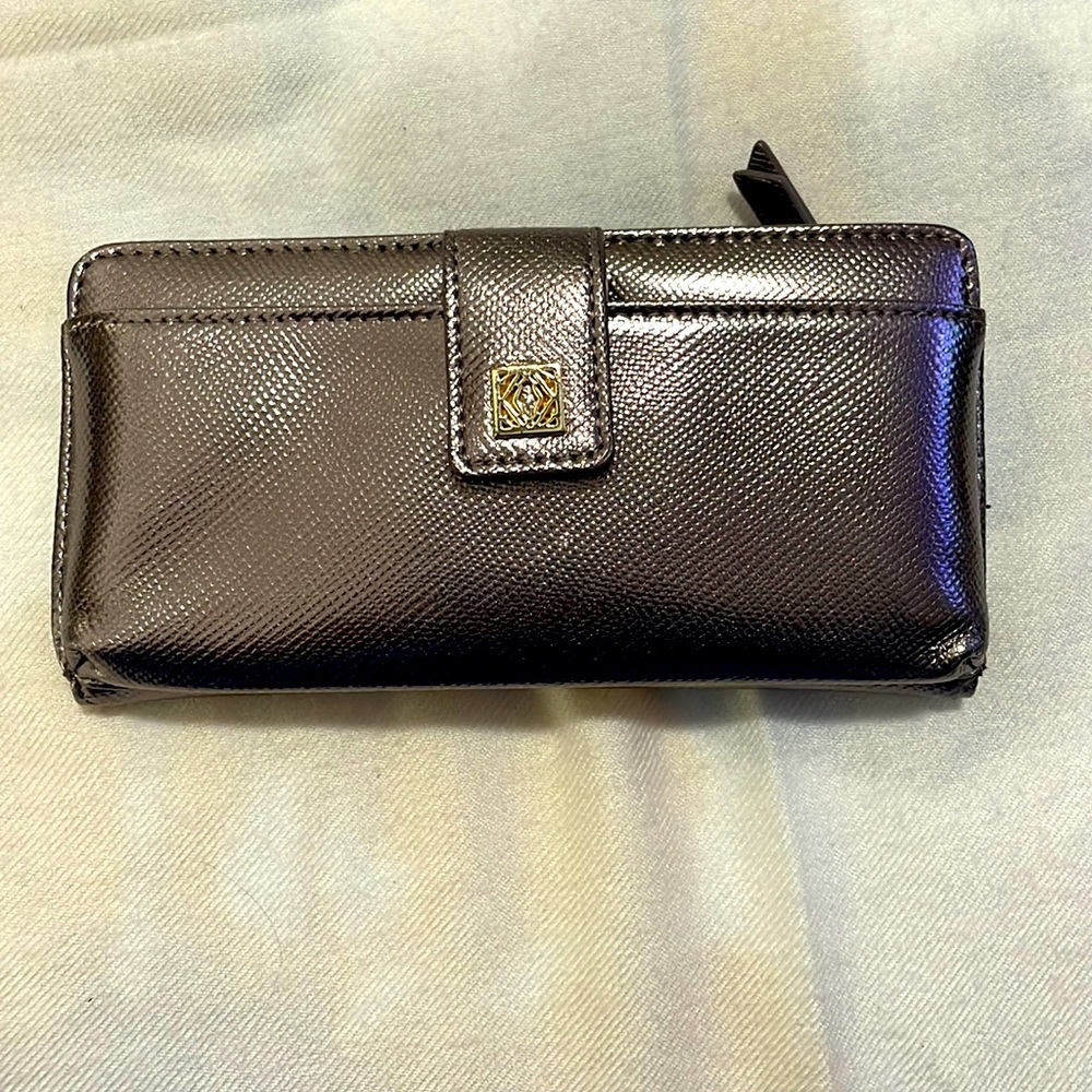 Anne Klein metallic wallet